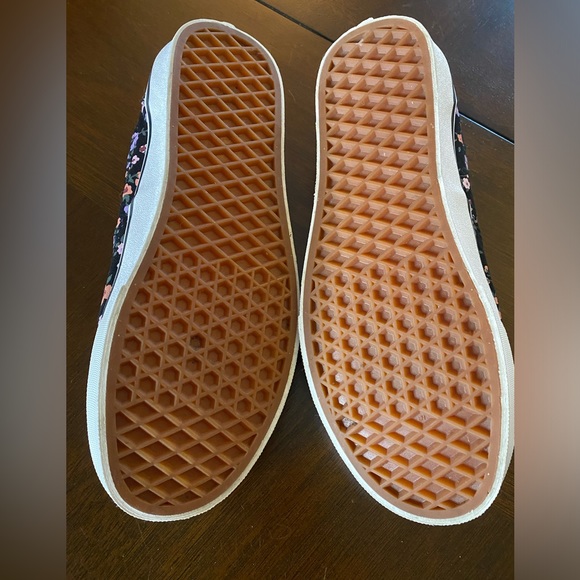 Vans Flowers floral black women’s size 8 men’s size 6.5 - Picture 5 of 5